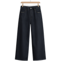Denim Wide-Leg Trousers - Balini Studio Pants