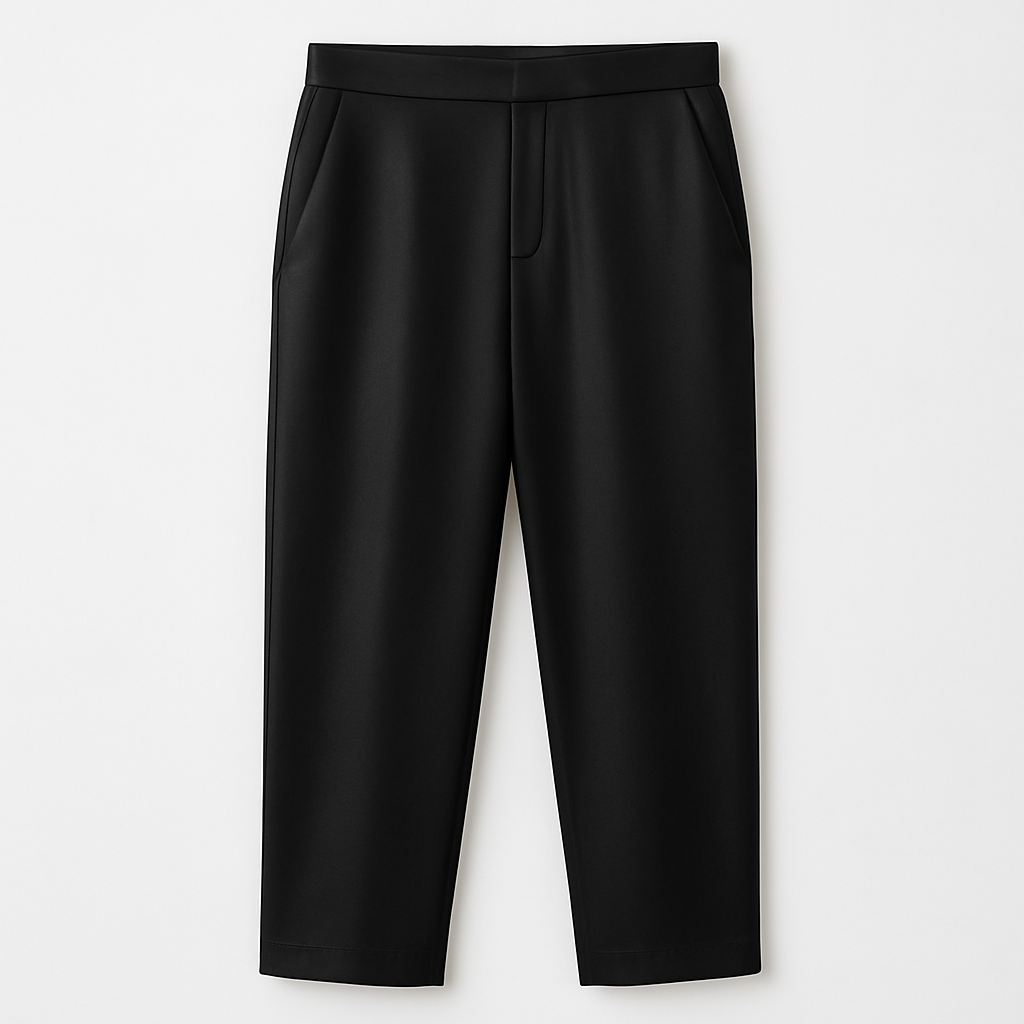 Silk Cropped Slacks - Balini Studio Pants