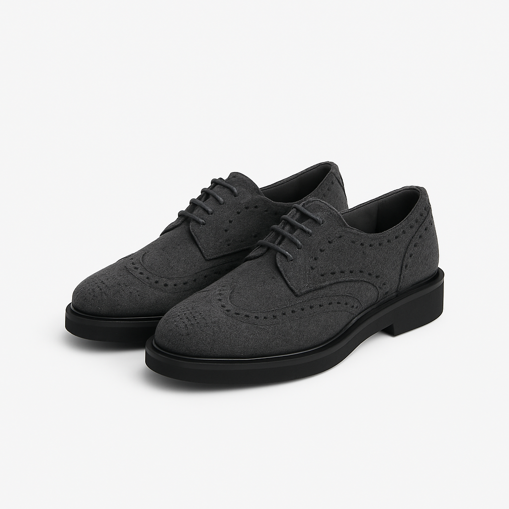 Woolen Brogues - Balini Studio Shoes